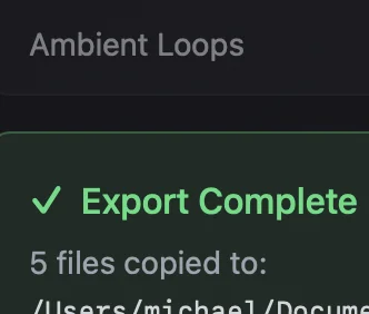 Batch export